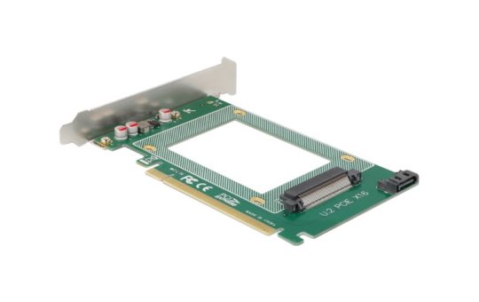Delock 90051 - PCIe - U.2 - PCIe 4.0 - Green - PC - FCC 