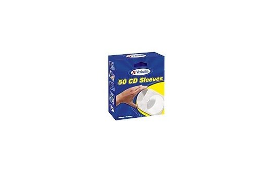 Verbatim CD Sleeves 50pk - 50 discs - Paper - 120 mm 