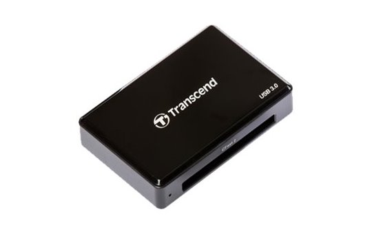 Transcend RDF2 Card Reader - CF - CF Type II - Black - CE/FCC/BSMI/KC/RCM/EAC - USB 3.2 Gen 1 (3.1 Gen 1) - 5 V - 0 - 70 °C 