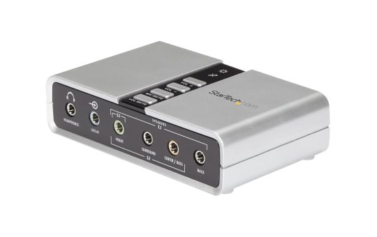 StarTech.com USB 2.0 Soundbox 7.1 Adapter - externe USB Soundkarte mit SPDIF Didital Audio 