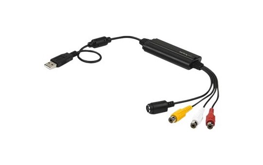 StarTech.com USB Video Capture Adapter Cable, S-Video/Composite to USB 2.0 SD Video Capture Device Cable, TWAIN Support, Analog to Digital Converter for Media Storage, For Windows Only - SD Video Capture Cable (SVID2USB232) 
