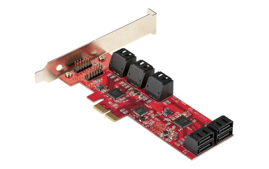 StarTech.com PCIe SATA Controller Karte - 10 Port SATA 3 Erweiterungskarte/Kontroller - 6Gbit/s - Full- und Low-Profile Blende - PCI Express Festplatten kontroller/Adapter (10P6G-PCIE-SATA-CARD) 