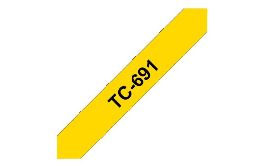Brother Labelling Tape 9mm - Black on yellow - TC - Black - Brother - P-touch PT2000 - PT3000 - PT500 - PT5000 - PT8E - 9 mm 