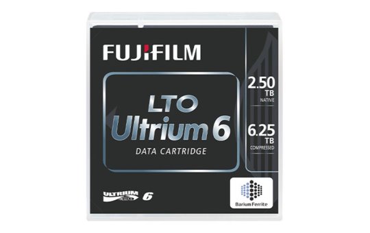 Fujifilm LTO Ultrium 6 tape - LTO - 2500 GB - 6500 GB - 1000000 pass(es) - 30 year(s) - 160 MB/s 