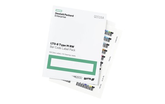 HP HPE LTO-8 Ultrium RW Bar Code Label Pack - Strichcodeetiketten 