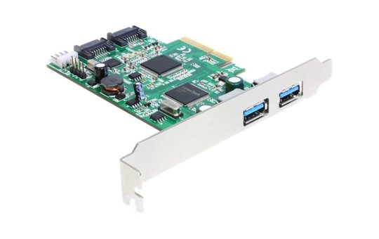 Delock PCI Express Card > 2 x external USB 3.0, 2 x internal SATA 6 Gb/s 