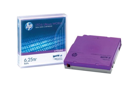HPE C7976BW - Blank data tape - LTO - 6250 GB - 2.5:1 - Purple - 1.27 cm 