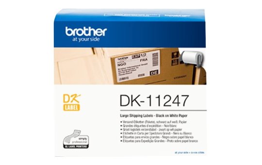 Brother DK-11247 - Black on white 