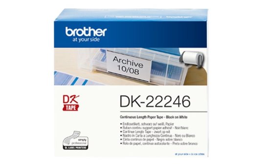 Brother DK-22246 - Black on white - DK - Black - White - Direct thermal - Brother - QL-1100 - QL-1110NWB - QL-1050 - QL-1060N 