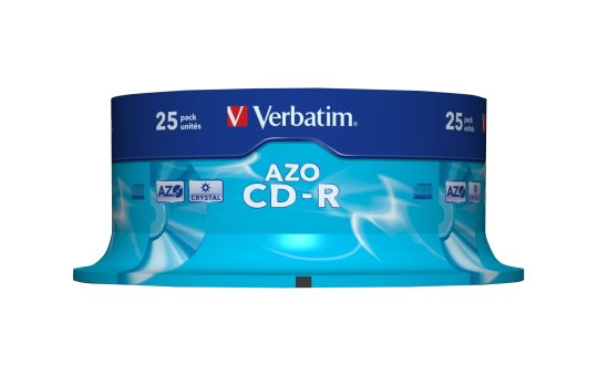 Verbatim CD-R AZO Crystal - 52x - CD-R - 120 mm - 700 MB - Spindle - 25 pc(s) 