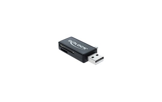 Delock 91731 - MicroSD (TransFlash) - MicroSDHC - MicroSDXC - MMC - SD - SDHC - SDXC - Black - USB 2.0 - 55.2 mm - 28.7 mm - 9.2 mm 