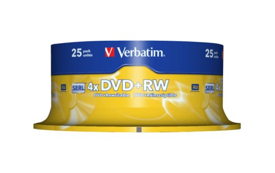 Verbatim 25 x DVD+RW - 4.7 GB 4x 
